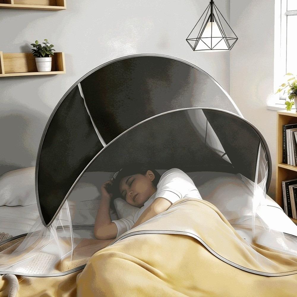 Folding Face Head Mosquito Net High-Density Mesh Face Mosquito Protection Cover Office