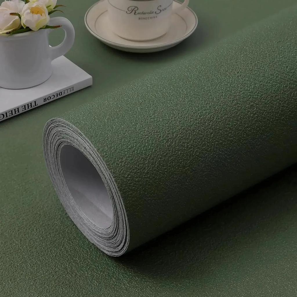 Matte Solid Color Renovation Paper Wallpaper Dirt resistant Waterproof Moisture Proof Wallpaper Home And Bedroom