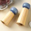Wooden Pepper Grinder Manual Salt And Pepper Mill Adjustable Coarse-grained Grinder Refillable Salt Mill with Ceramic Lid for Salt Pepper