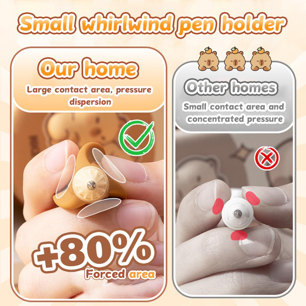 3pcs Set Capybara Click Pens Quick-Drying Liquid Ink Gel Pen GS Tip Rollerball Pens Cute Office School Kawaii Stationery Gift