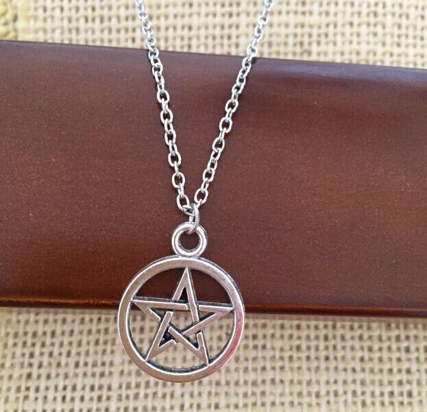 Vintage Evil Pentagram Necklace, Jewelry