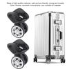 1 Pair Durable Mute Luggage Wheels Double Row 360° Rotation Suitcase Wheels Black Luggage Caster Wheels Suitcase Repair