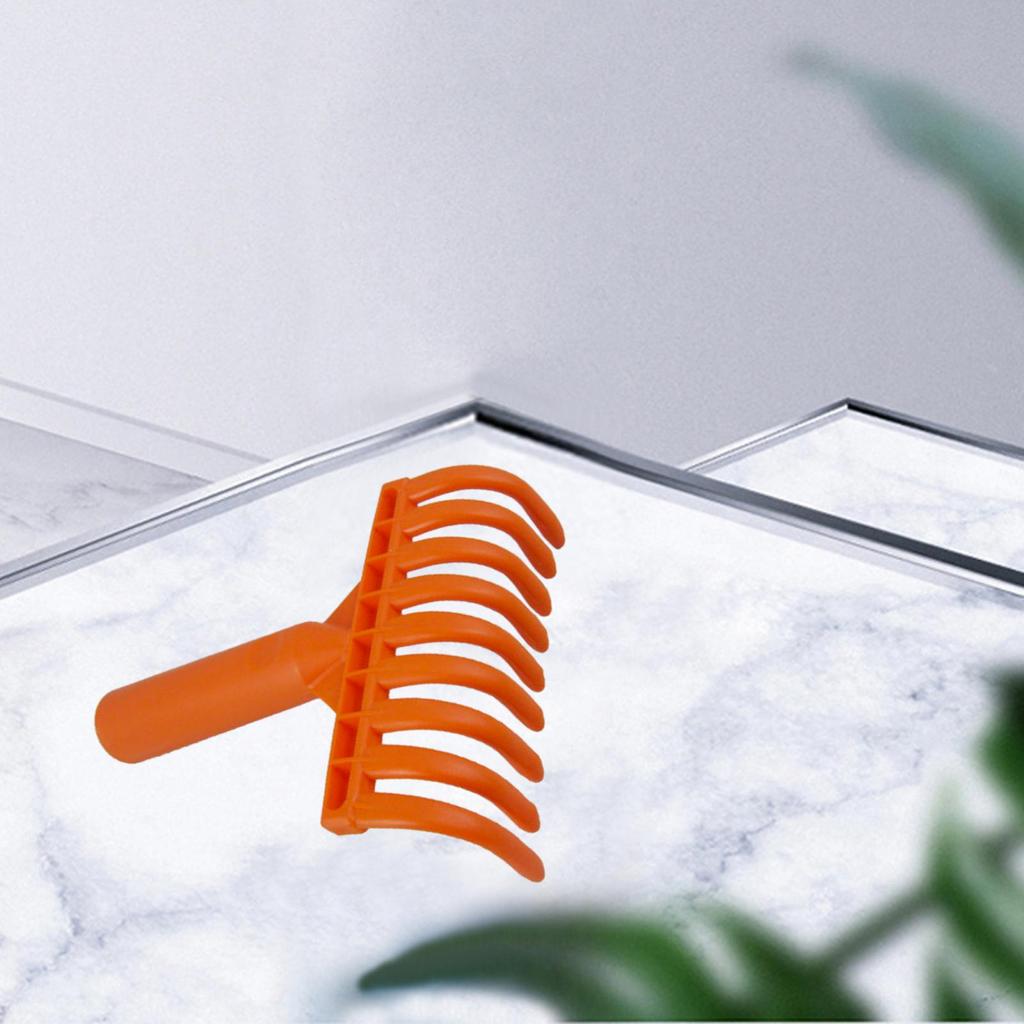 Small Yard Leaf Rake Lightweight 9 Tines Garden Rake Ergonomic Rake for Lawn
