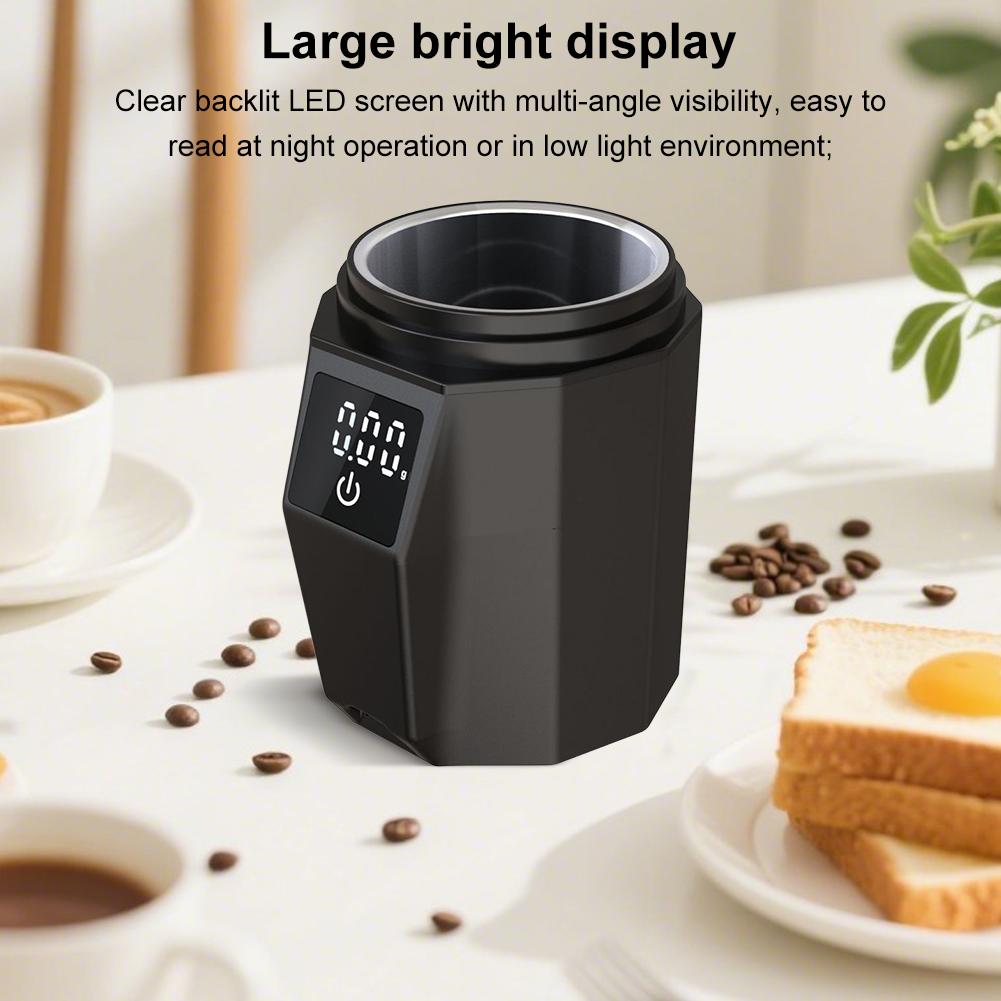 Digitaler Kaffeedosierbecher & 58mm Siebträger 0,1g Präzisions-Espressowaage für Drip Coffee French Press Gewürze