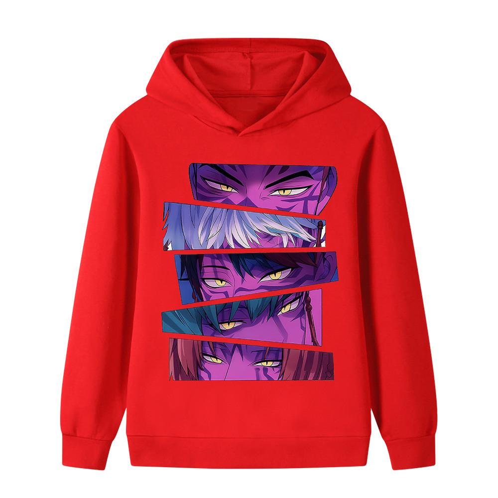 B1215 Kids Boys Girls Sajaboys Kpop Rumi Zoey Mira Print Long Sleeves Hoodie