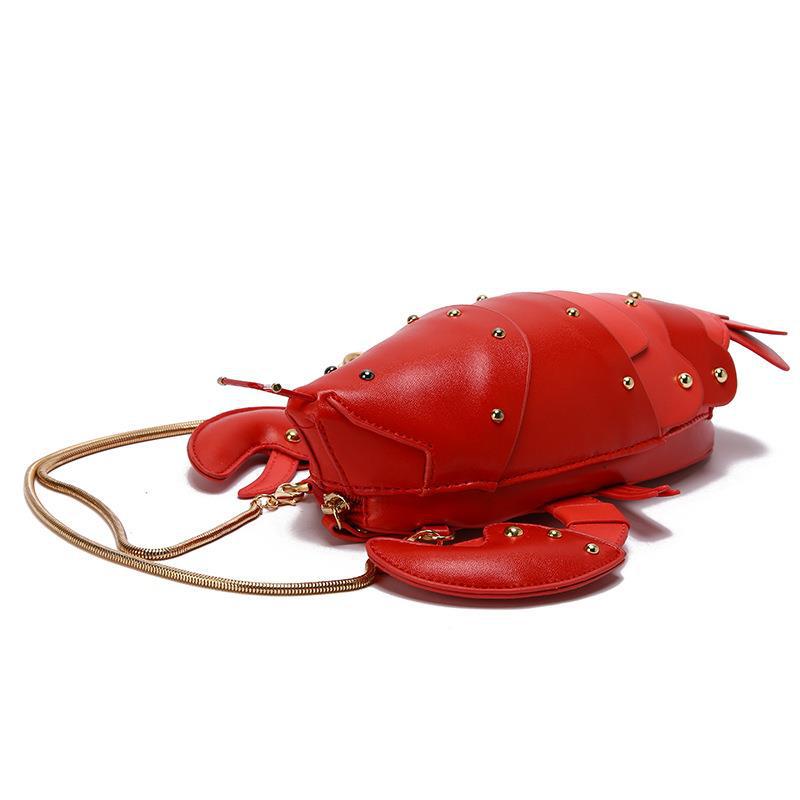 Crayfish Bag Chain Cute Small Bag New Cute Messenger Bag Korean Version Personalized Women's Bag Trendy Girl Dancing Bag