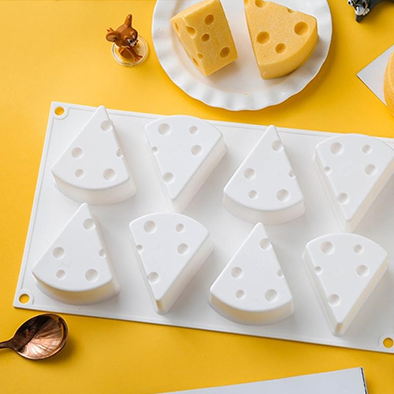 Non-Stick Cheese Shaped Cake Mold For Baking Dessert Ring Art Mousse Silicone 1D Mould Silikonowe Mould Pan Pastry Tools