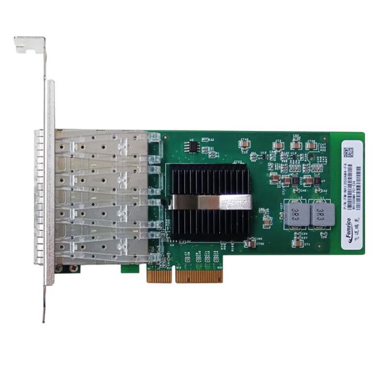 

FEMRICE Intel I350AM4 Quad-Port Gigabit Fiber Network Card