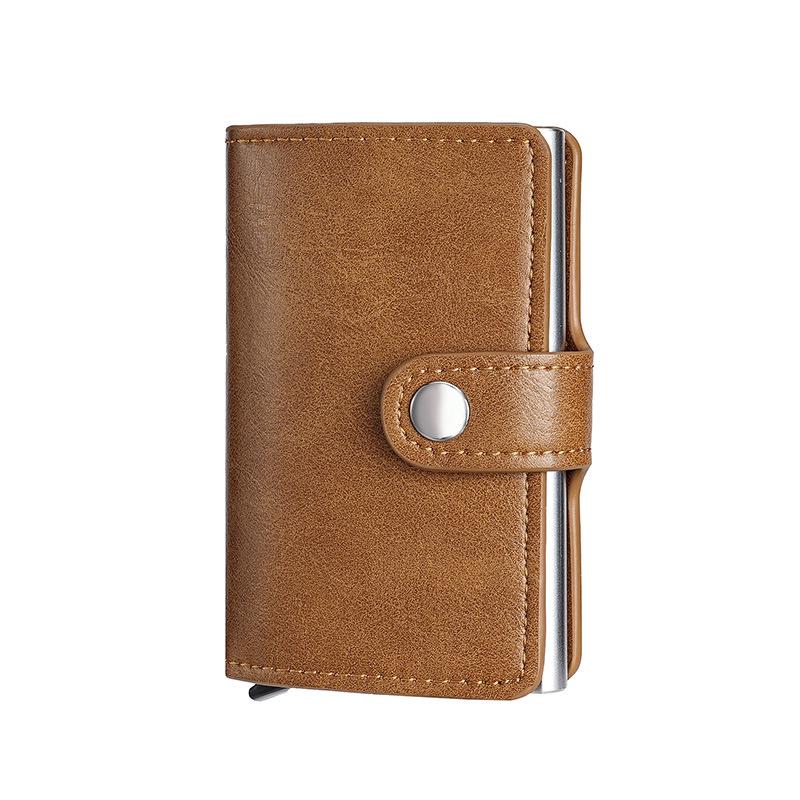 

Алюминиевый держатель карт с защитой от кражи для мужчин и женщин с функцией автоматического открывания