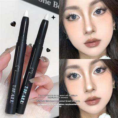 Penna per ombretto illuminante Heart Lying Silkworm, illuminante per trucco All-Match, penna eyeliner rotante a bassa saturazione per occhi