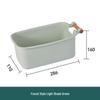 Noble Family Plastic Storage Basket with Wooden Handle