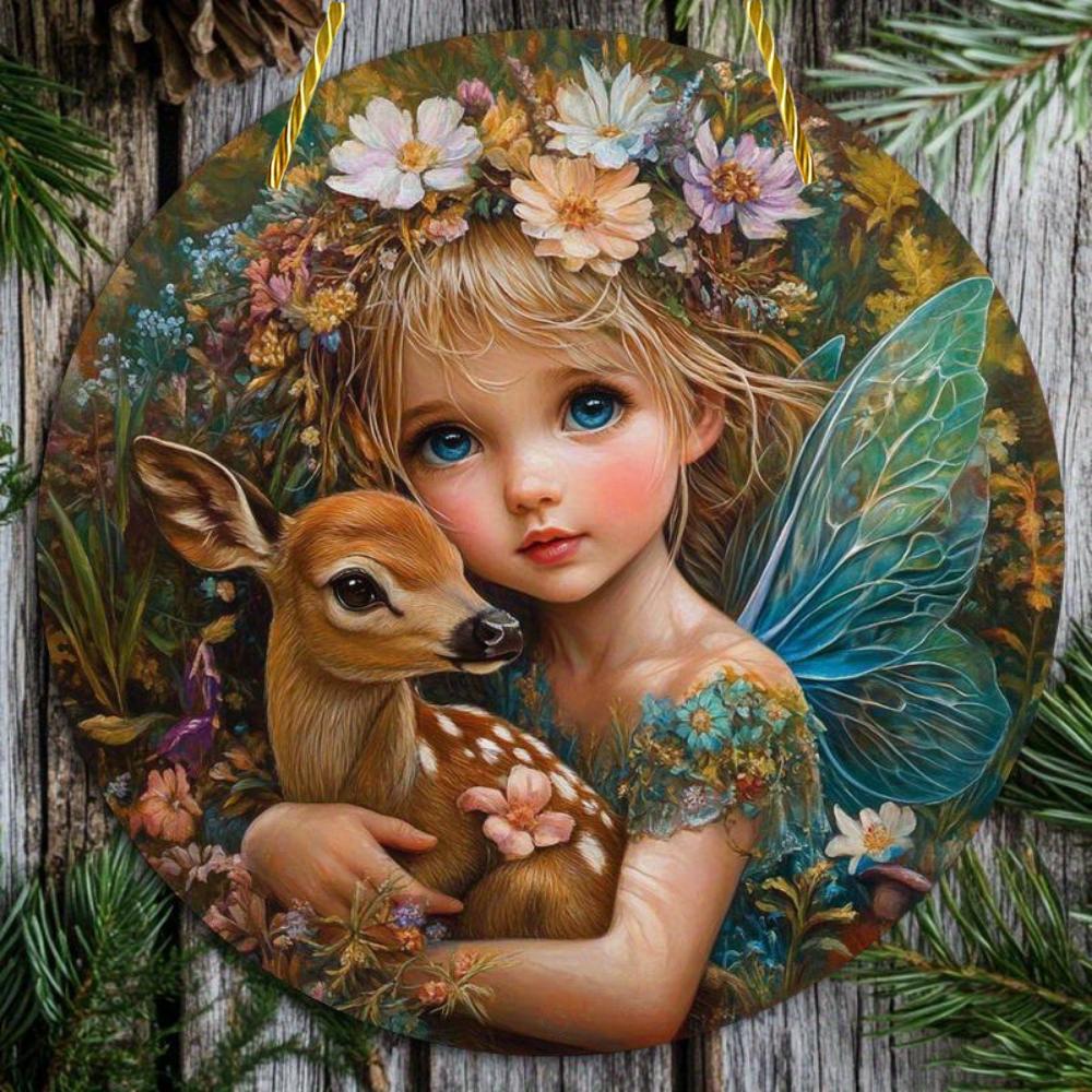 20Cm Acrylic Material Flat 2D Ornament, Pendant Decoration, Elegant Art Decoration, Suitable for Restaurants, Bars, Homes, Shops, Room Decoration