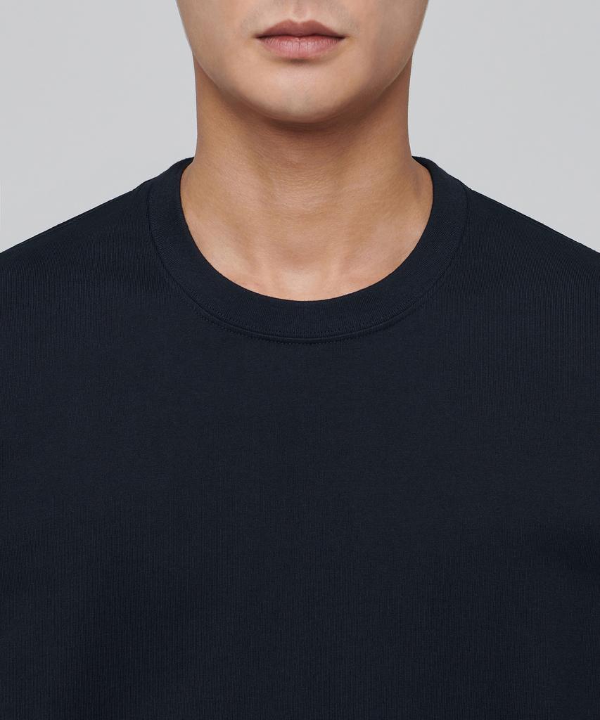 MUSINSA STANDARD Heavyweight Relaxed Crew Neck Long Sleeve T-Shirt [Navy]