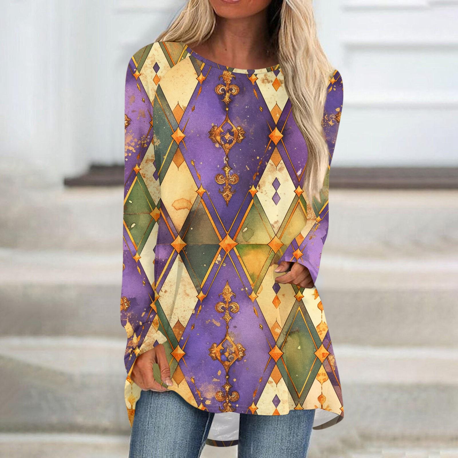 

Женский модный пуловер с круглым вырезом, рукавами реглан и длинными рукавами, с карнавальным принтом, повседневный XXXL