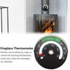 Dřevěný krbový teploměr Krbový ventilátor Indikátor hoření kamen Teploměr Magnetický měřič teploty komínové roury