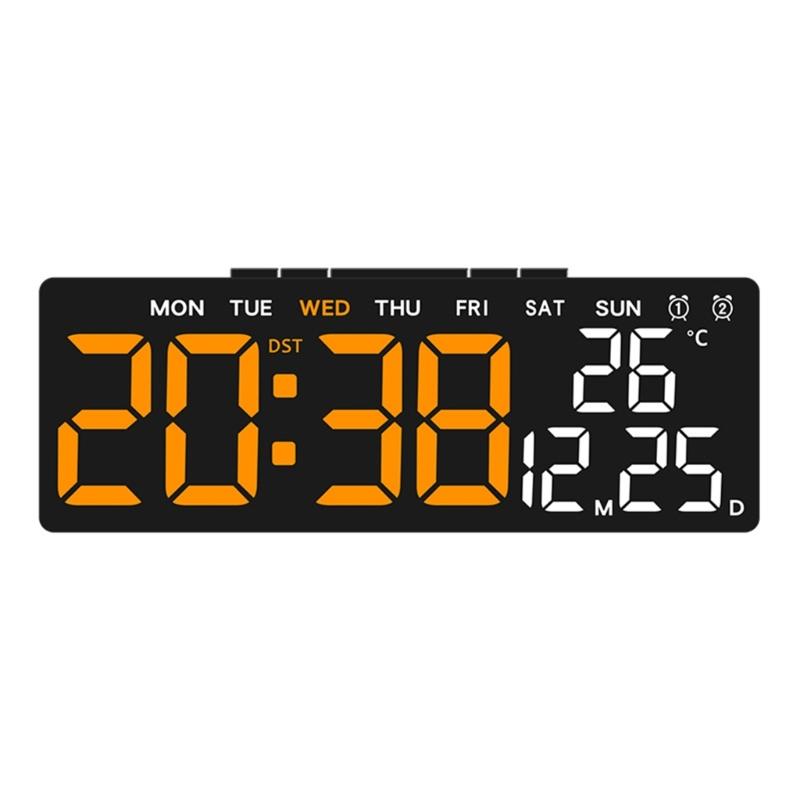 LED Digital Clock with Time, Date, and Temperature Display for Practical Home Access