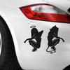 Car Sticker Angels and Demons Car Stickers Creative Sunscreen Decals Waterproof Scratch Proof Vehicle Car Sticker