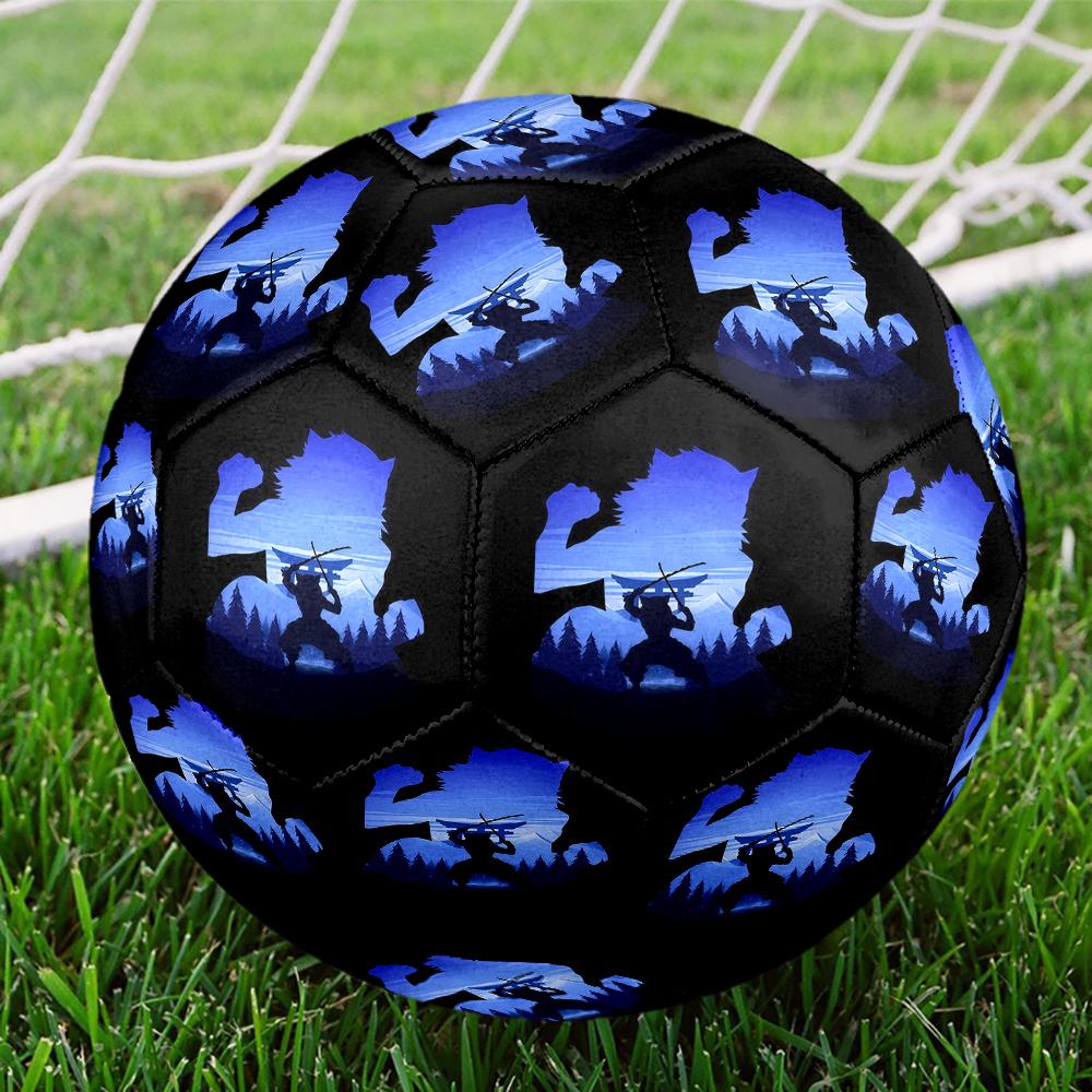 1pc Demon Slayer Kimetsu no Yaiba Football Soccer Ball Size 5 Indoor Soccer Ball Fashion Colorful Backyard Game -Great For Sports Fans Gift HE6
