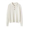Women's 100% Cashmere Polo Neck Sweater - Autumn/Winter Versatile Loose Fit