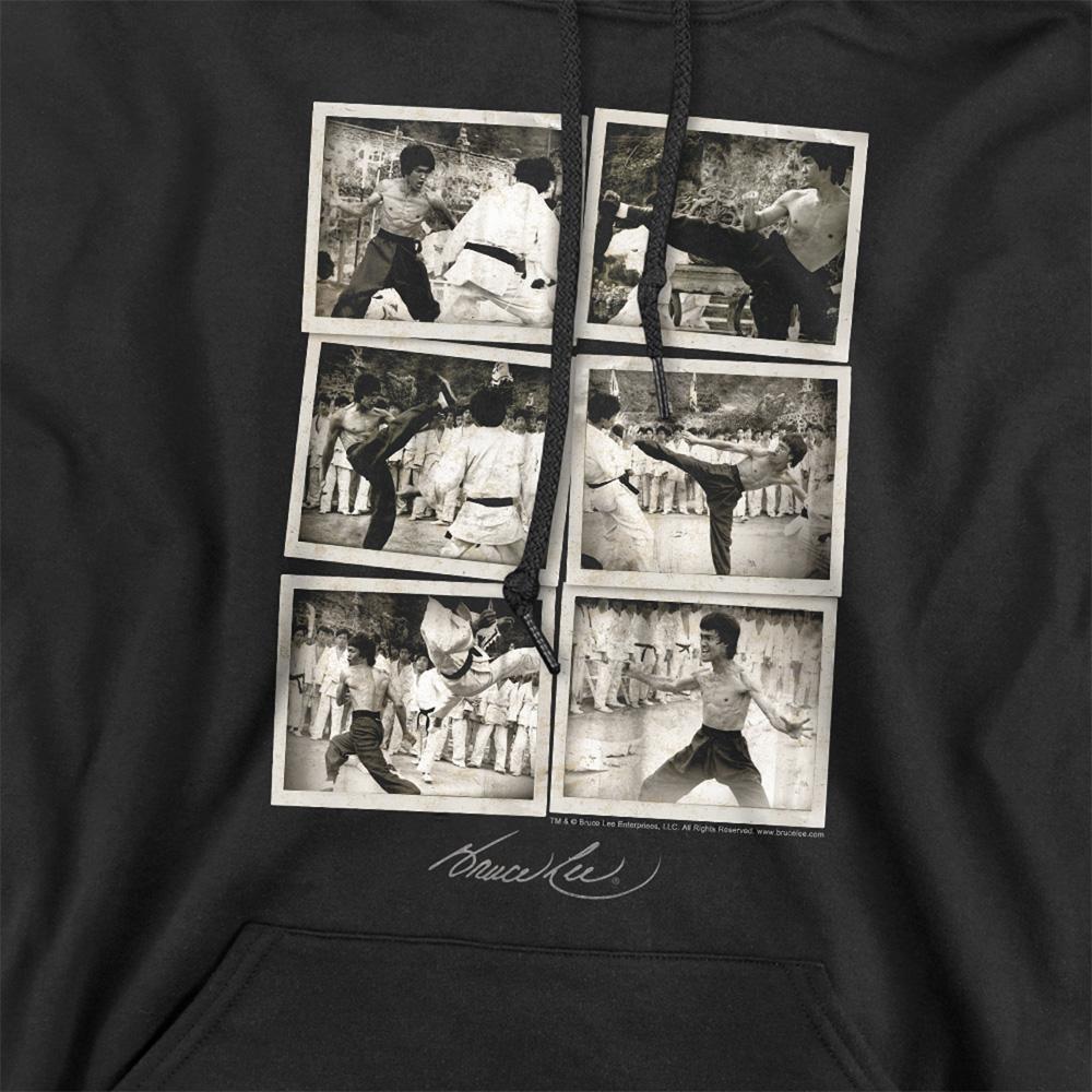 Bruce Lee Unisex Adult Snap Shots Hoodie