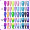 LILYCUTE 7ml Thermal Gel Nail Polish 3 Layers Temperature Shiny Color Changing Semi Permanent Soak Off UV Gel Polish Varnish Base Top Gel Nail Art DIY