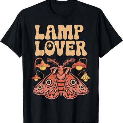 Lamp Lover for Moth Enthusiasts and Home Decor Fans T-Shirt