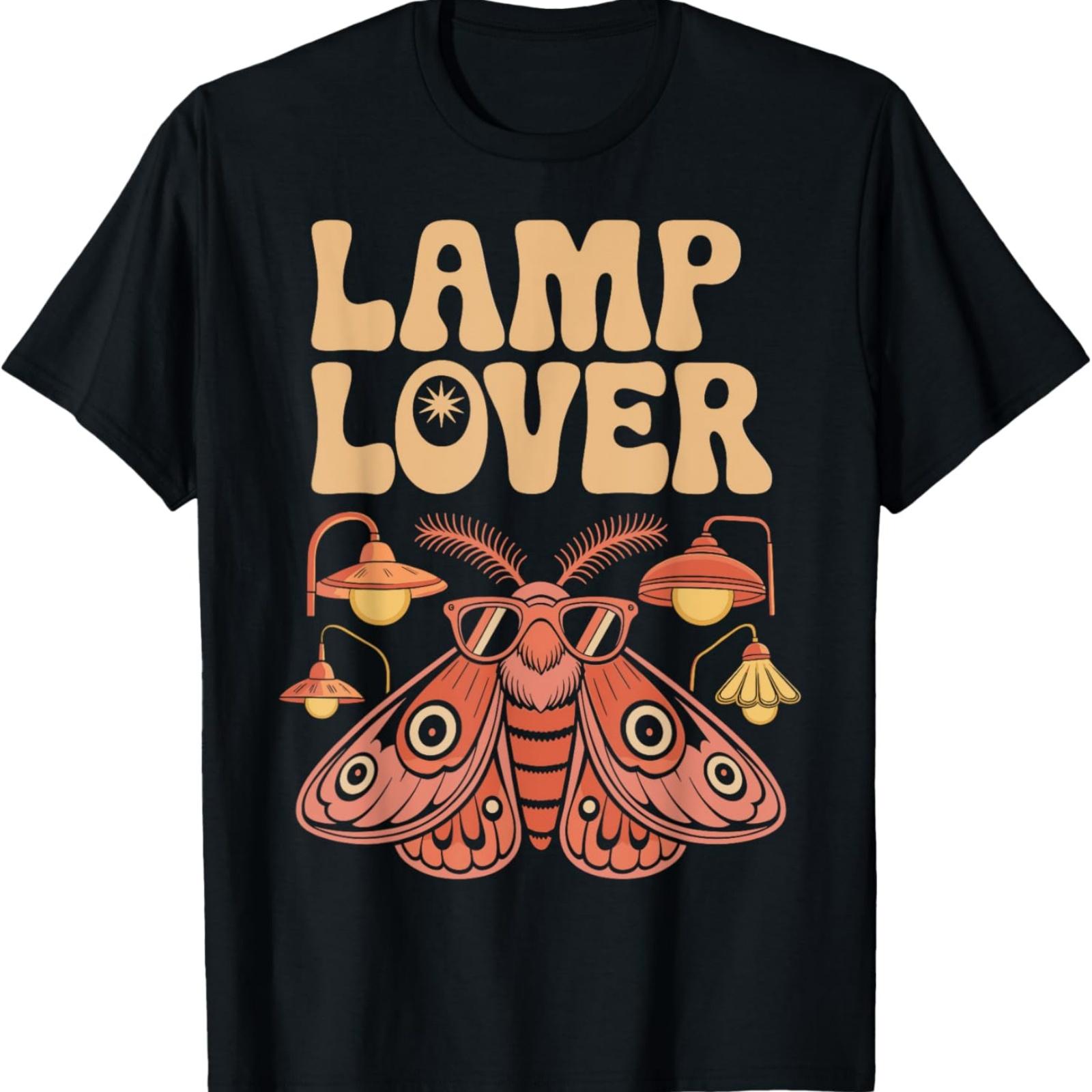 

Lamp Lover for Moth Enthusiasts and Home Decor Fans T-Shirt XXXXXL чорний