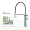 Luxury Universal Tinkerbell Pull-Out Kitchen Faucet - Hot & Cold All-Copper Dishwashing Sink Faucet