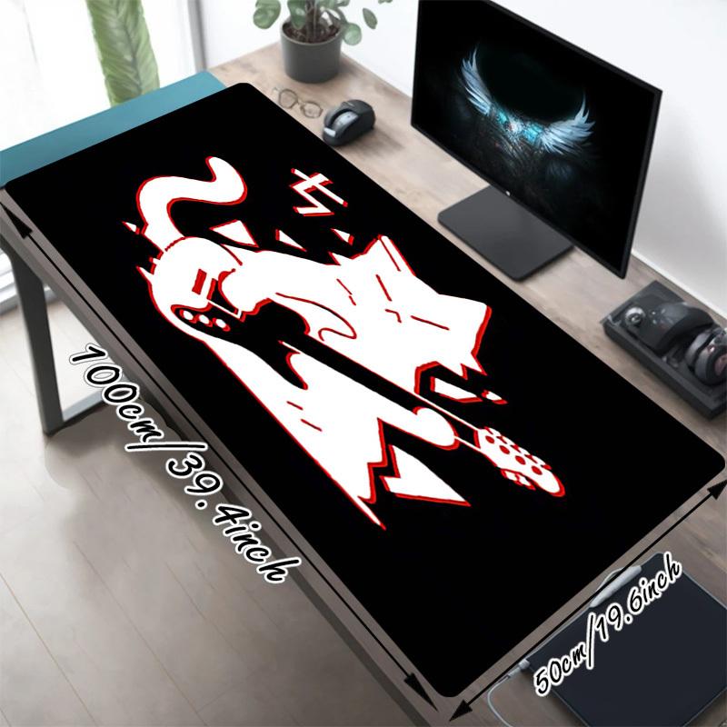 1PC cat guitar Oversized Mouse Pad - Non-Slip Rubber Base Perfect for Office School Esports Home Decor Desk Mat 317A