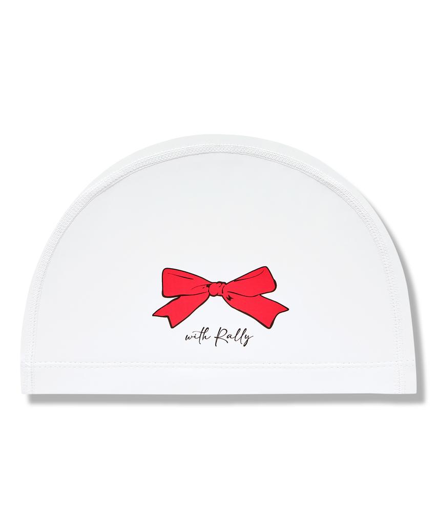 Laelliseupocheu [Qruc305 Red] Ribbon Coated Swim Cap Red
