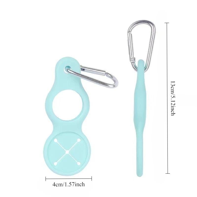 Přenosná silikonová přezka na háček na láhev s vodou, Klipový držák na láhev na cesty, Úložný držák na lahve s minerální vodou, Gadget pro venkovní cestování