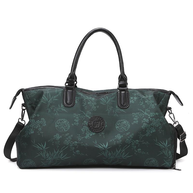 New Travel Bag Large Capacity High Sense High Value Old Flower Niche Fashion Shoulder Messenger Bag Yoga Maternity Bag