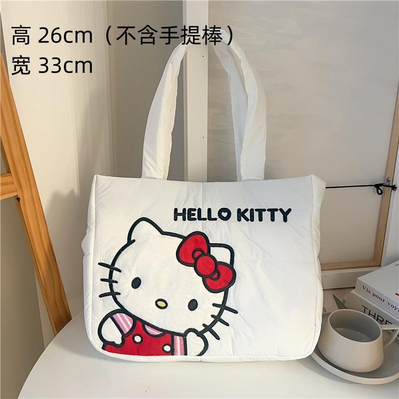 Neue Cartoon Daunenstoff Handtasche, kleine Pagode Umhängetasche, niedliche Hasen Tragetasche, Geburtstagsgeschenk.
