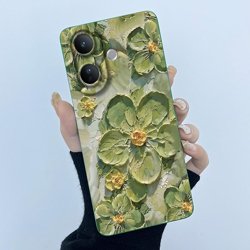 Case For Vivo V60 Lite Cute Panda Sweet Girls Cats Liquid Silicone Soft Back Cover For VivoV60Lite 5G Bumper Protective Casing