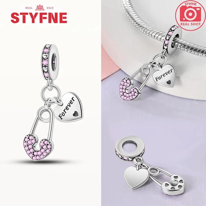 Copper Romantic Couple Love Heart Beads Valentine'S Day Charms Bead Fit Original Bracelets Fine Diy Jewelryfor Women Gift