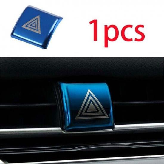 Blue For Toyota Camry 2018- Console Emergency Light Switch Cover Steel