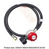 1.5FT Grill Connector and Hose 0-20 PSI Adjustable High Pressure Propane Gas Regulator for Most Gas Grill Heater Fire Pit Table
