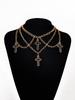 Necklace European and American, Hot-selling Cross Necklace Multi-element Trend Gothic Cross Pendant Collarbone Chain