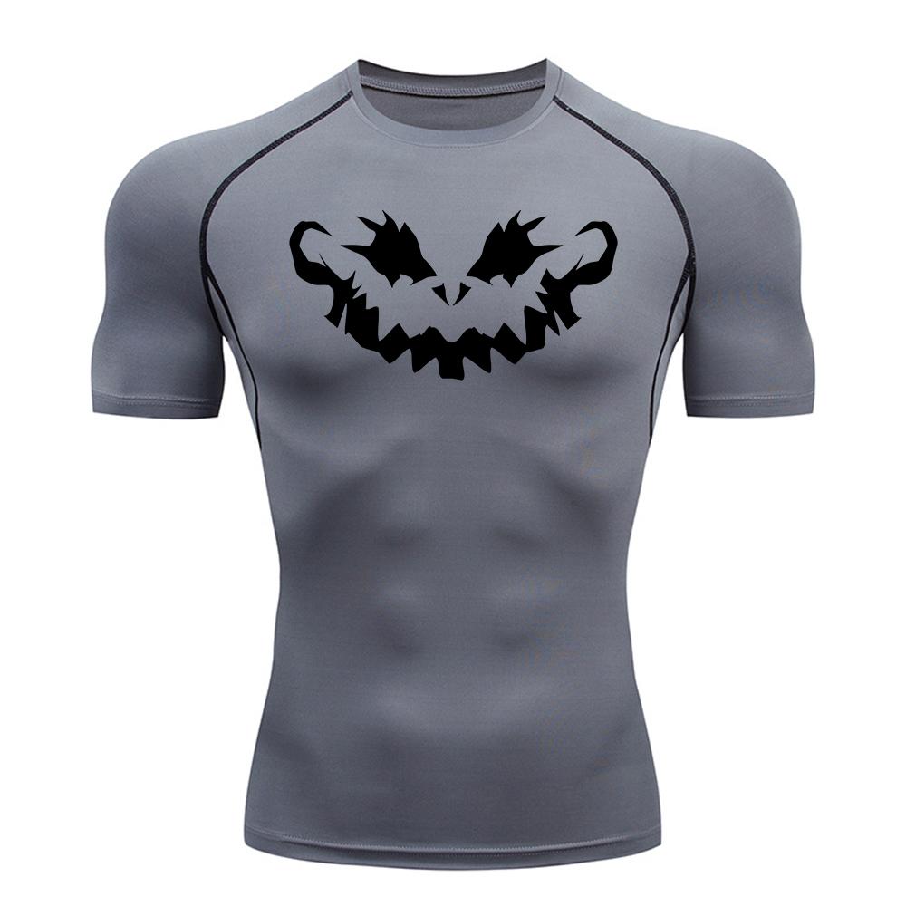 Summer Quick Drying High Elasticity Compression T-Shirt For Men Swimming Sweat Absorbing Tight Fit Fitness Training And Everyday Wear