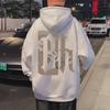 Men's Hong Kong Style Retro Hooded Sweatshirt - Spring/Fall American Heavyweight High Street Trendy Loose Jacket with Plus Velvet