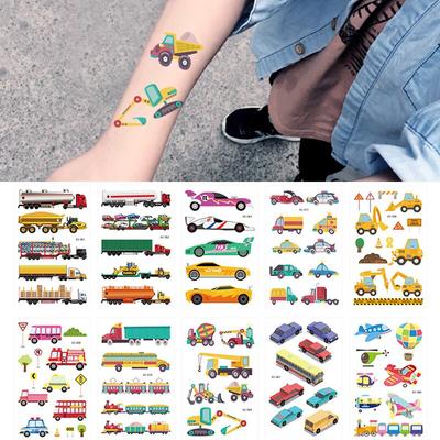 1ks Nálepky na falošné tetovanie Dočasné tetovanie do auta s karikatúrou Deti Deti Ruky Paže DIY Body Art Nálepka na dočasné tetovanie