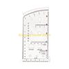 F26C Coordinate Scale Protractors Geometry Drawing Template Measuring Tool Navigation Topographical Map Scale Command Ruler