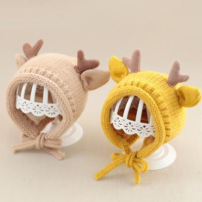Cute Knitted Hat Baby Hat Thick Warm Baby Girl Boy Hat Winter Ear Warm Kids Hat For Newborn Baby
