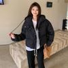 Down and padded jacket for the winter of 2025 new women's short Korean version of loose hooded thickened padded jacket