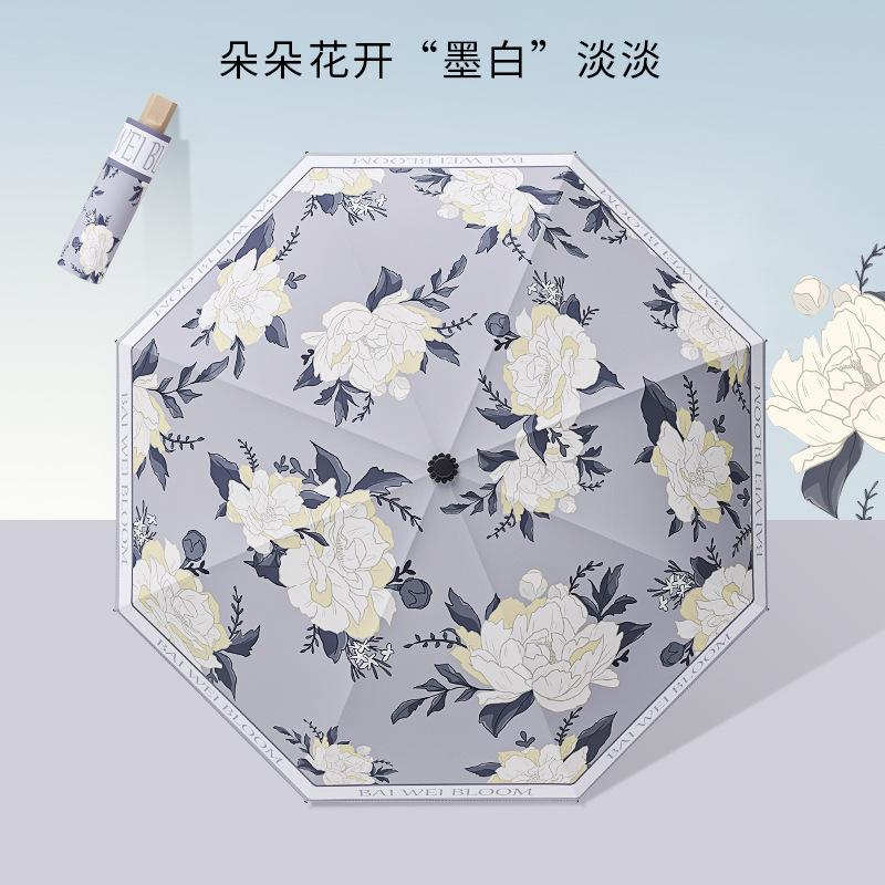 ins manually enlarged double umbrella summer windshield sun protection parasol female UV protection