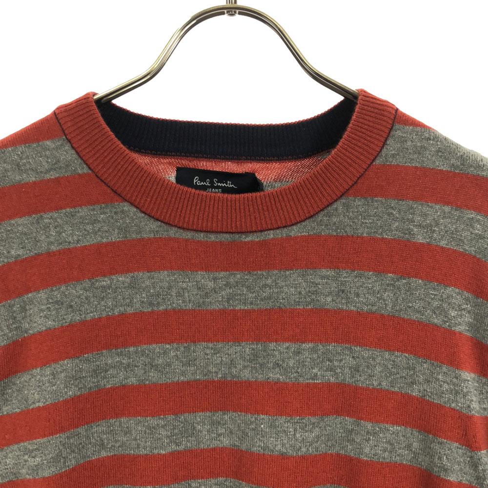 unused Paul Smith JEANS Border Pattern Long sleeve knit Sweater with tags Men's Used