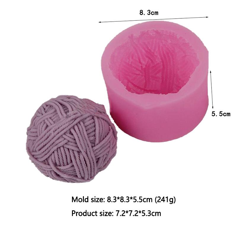 

Simulation Wool Ball Scented Candle Mold DIY Wool shape Candle Silicone Casting Mold Handmade Soap Making Mould Handcraft Gifts