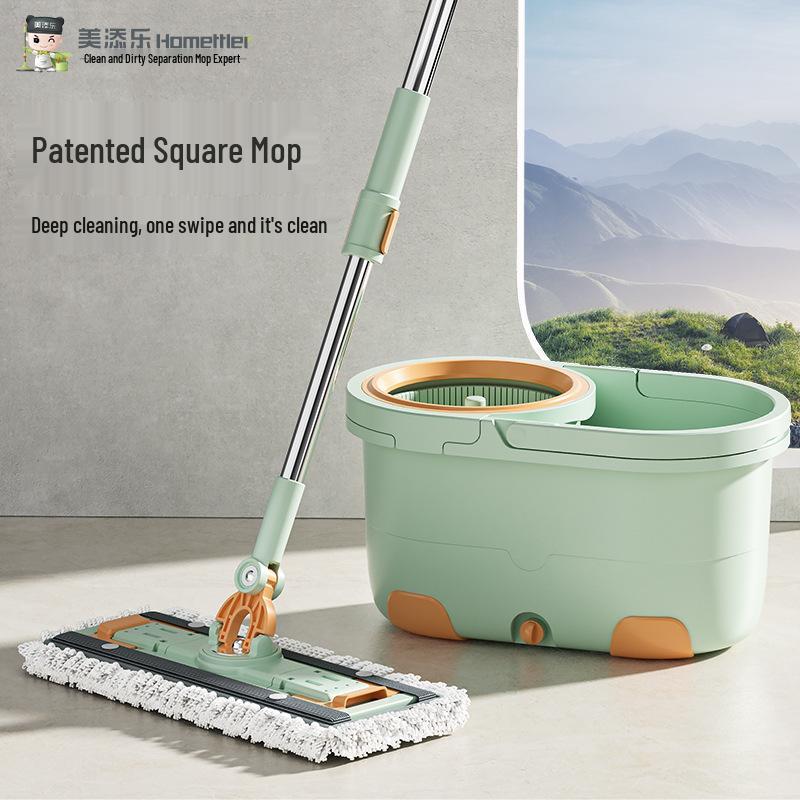 

Meitianle Набор швабры с ведром с вращающимся отжимом без рук - Ленивая всасывающая горизонтальная швабра