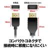Buffalo HDMI Soft Cable ARC Compatible 4K X 2K Compatible SPEED with Ethernet Certified 1.5m [HIGH Product] BHDY15BK/N