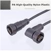 Industrial 0.3M 1M 2M Extension Cable Waterproof HDMI2.0 Connector HdmI-compatible Panel Socket 4K High-definition Data Adapter